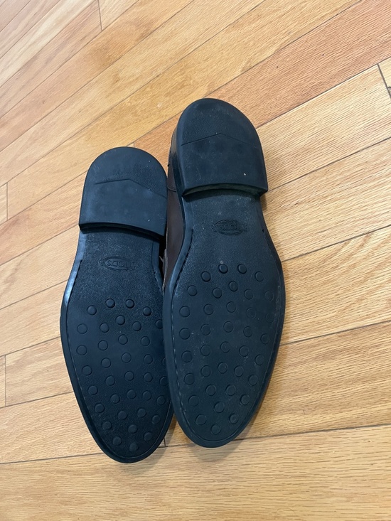 Tod\'s Dark Brown Leather Loafers, Size 9.5